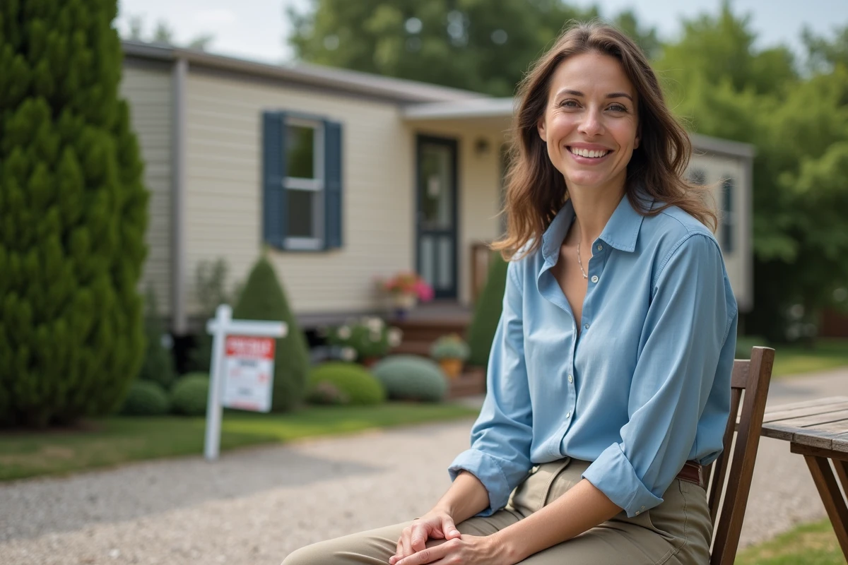 Femme assise près d