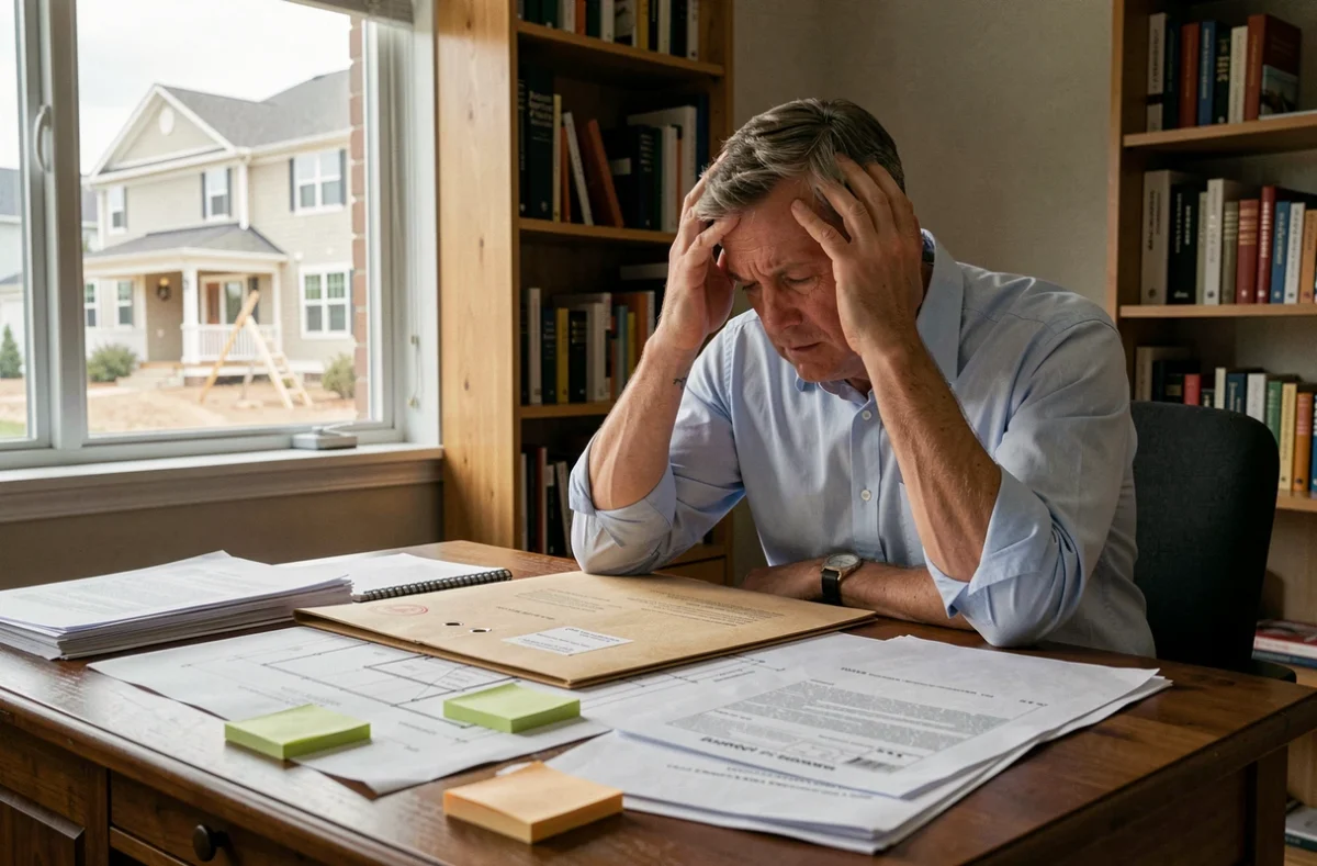 Propriétaire stressé face à des documents d'urbanisme non déposés et un contrôle imminent